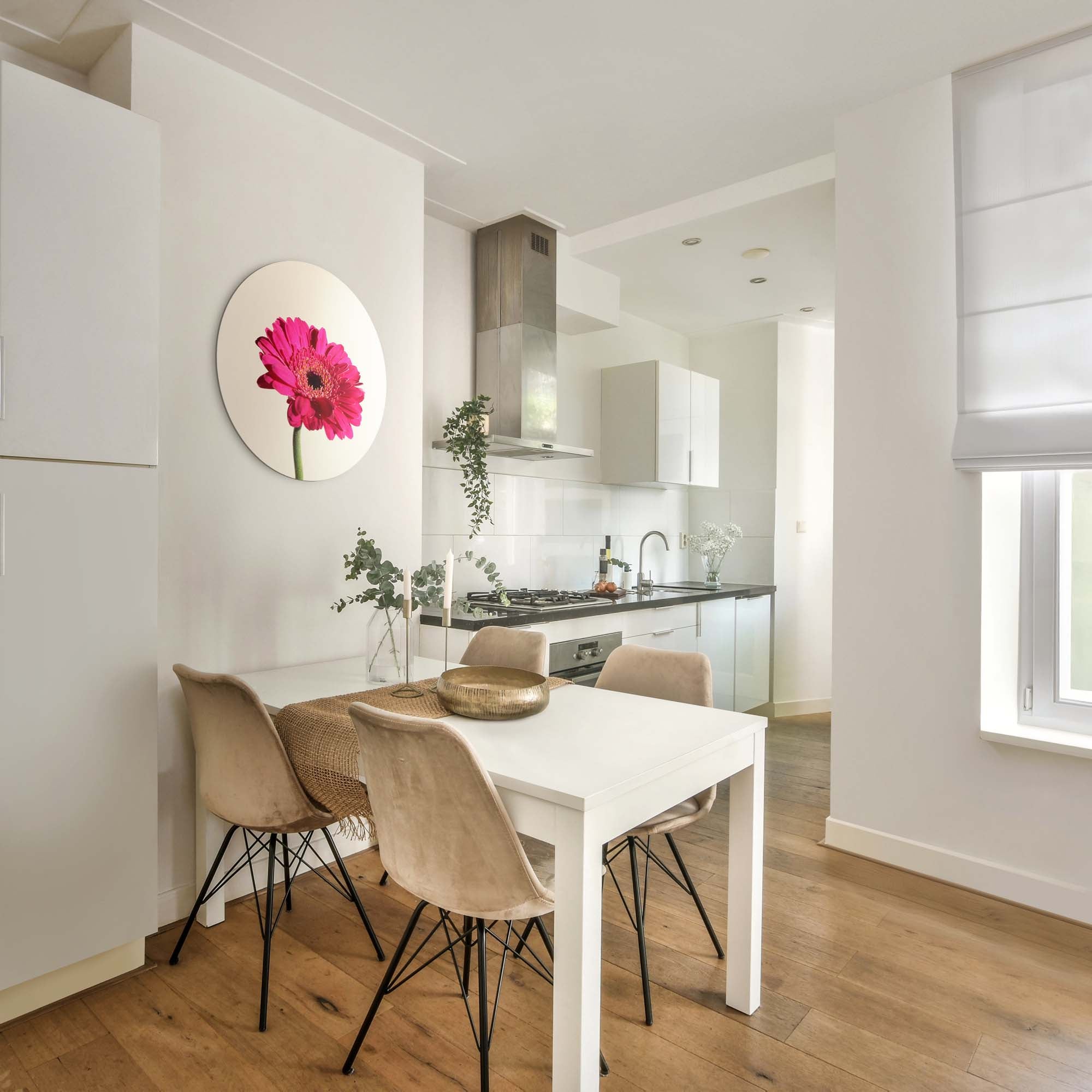 Fuchsia Gerbera – Muurcirkel