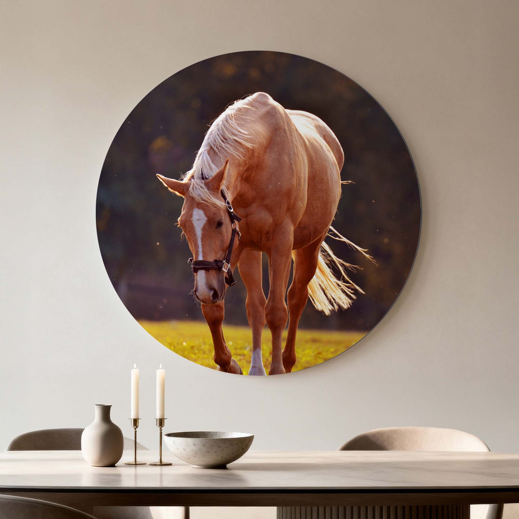 Golden Serenity - Muurcirkel