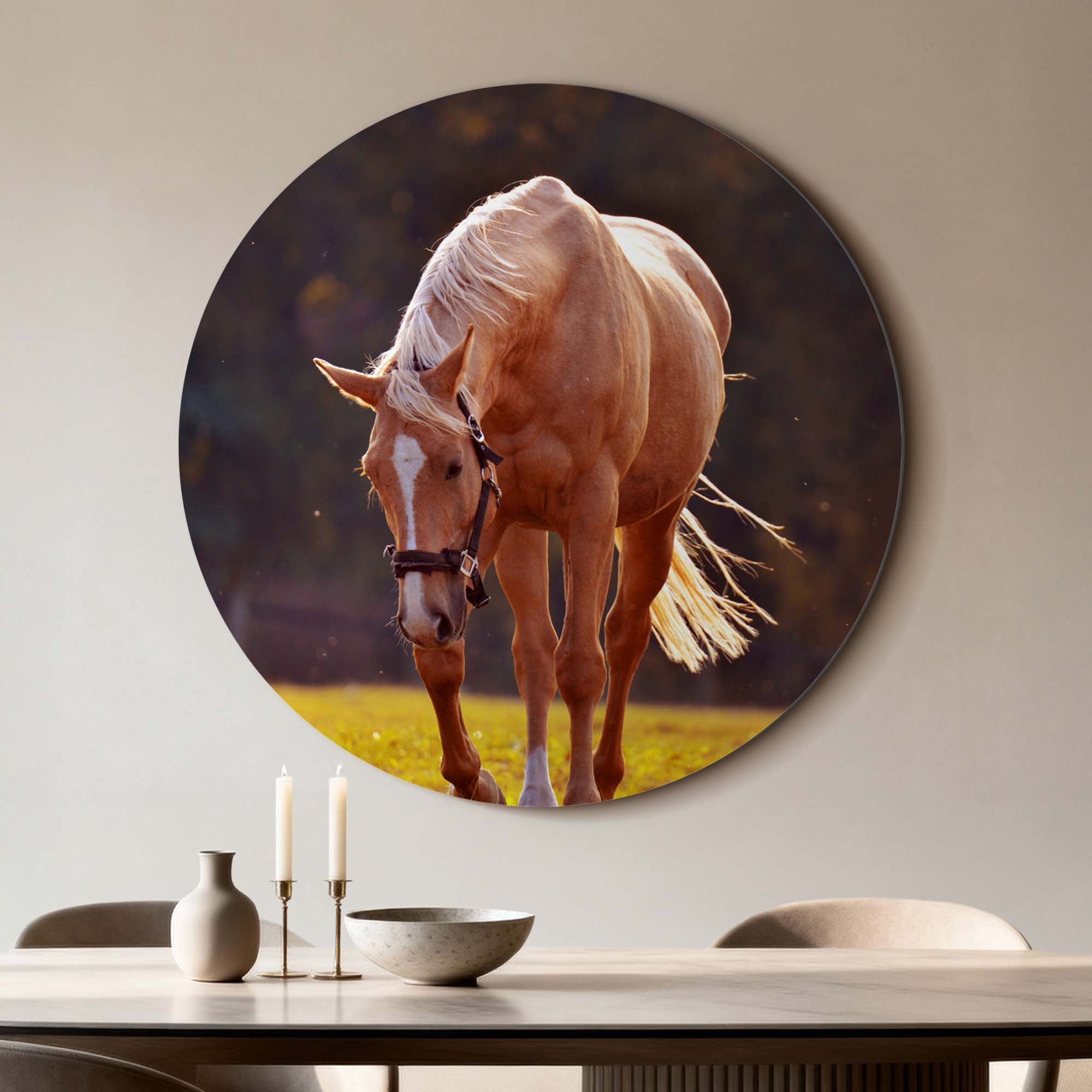 Golden Serenity - Muurcirkel