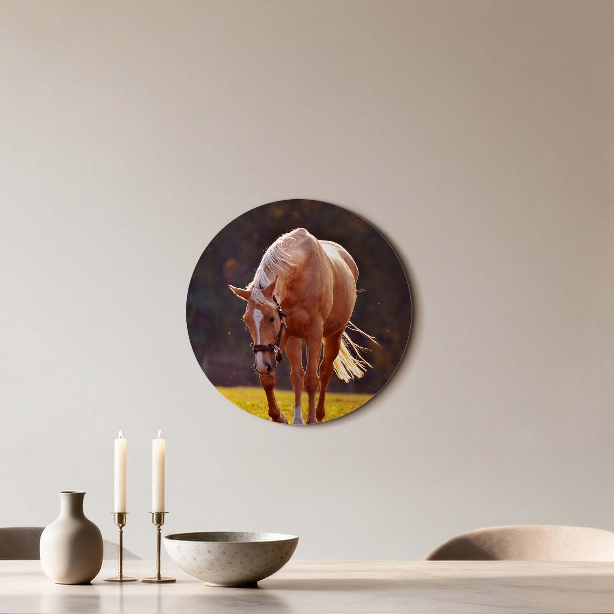 Golden Serenity - Muurcirkel