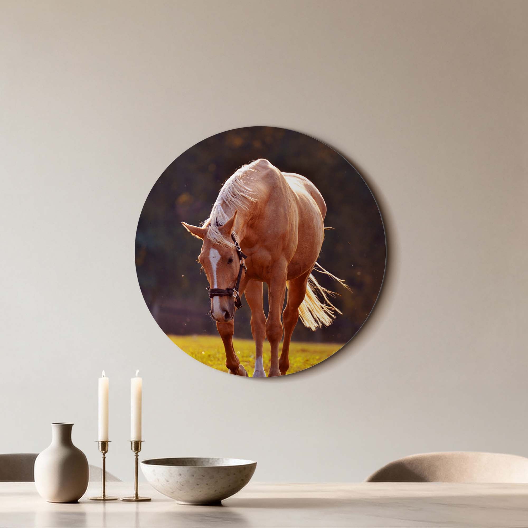 Golden Serenity - Muurcirkel