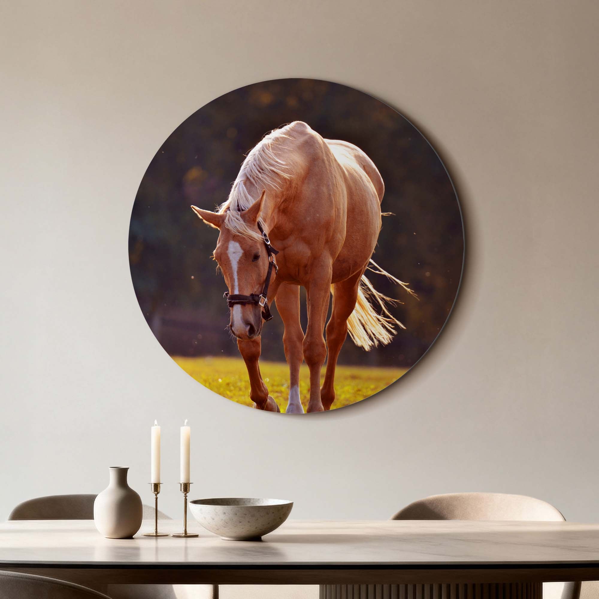 Golden Serenity - Muurcirkel