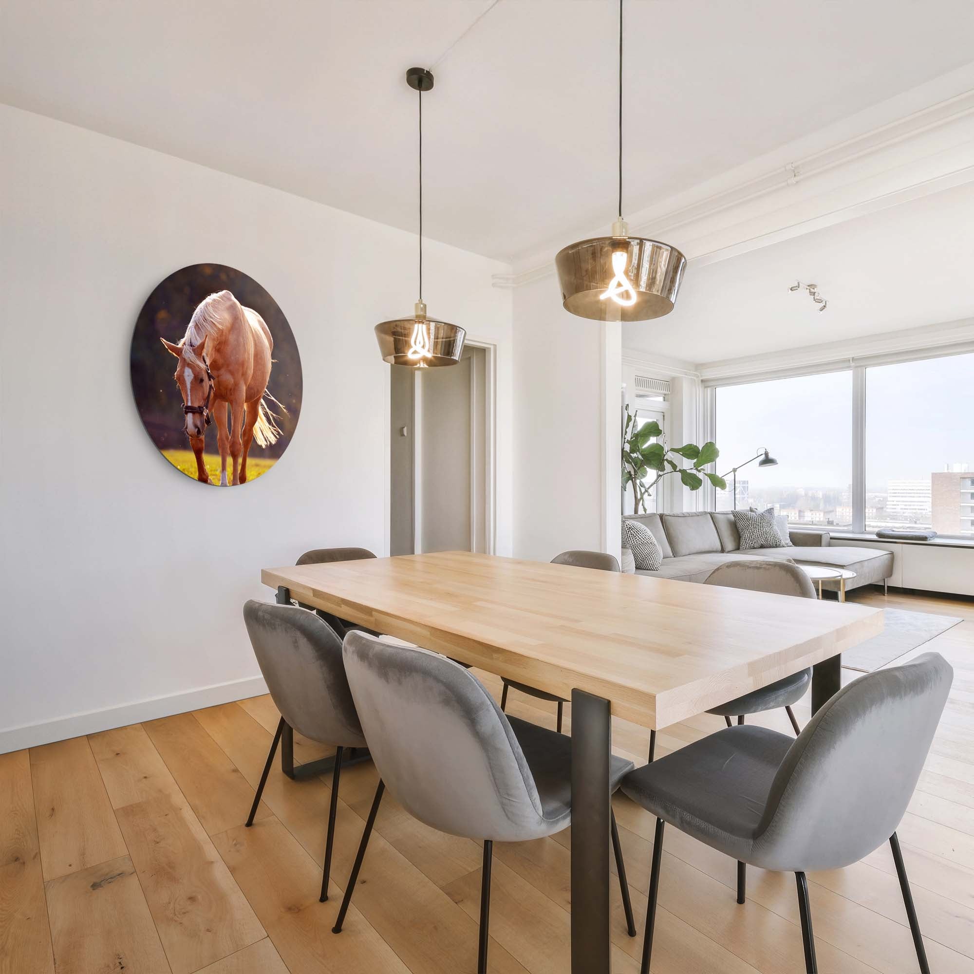 Golden Serenity - Muurcirkel