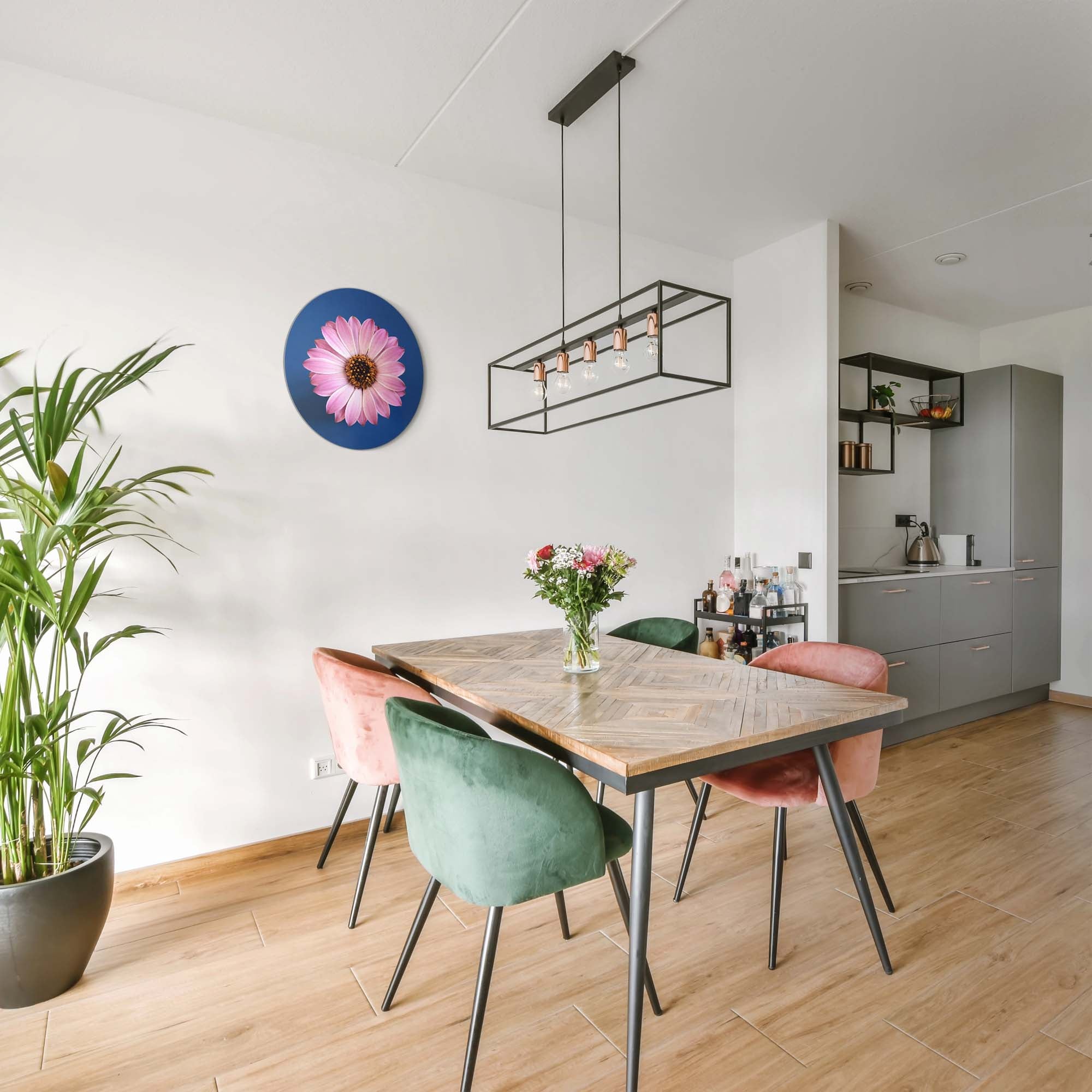 Pastel Margriet – Muurcirkel