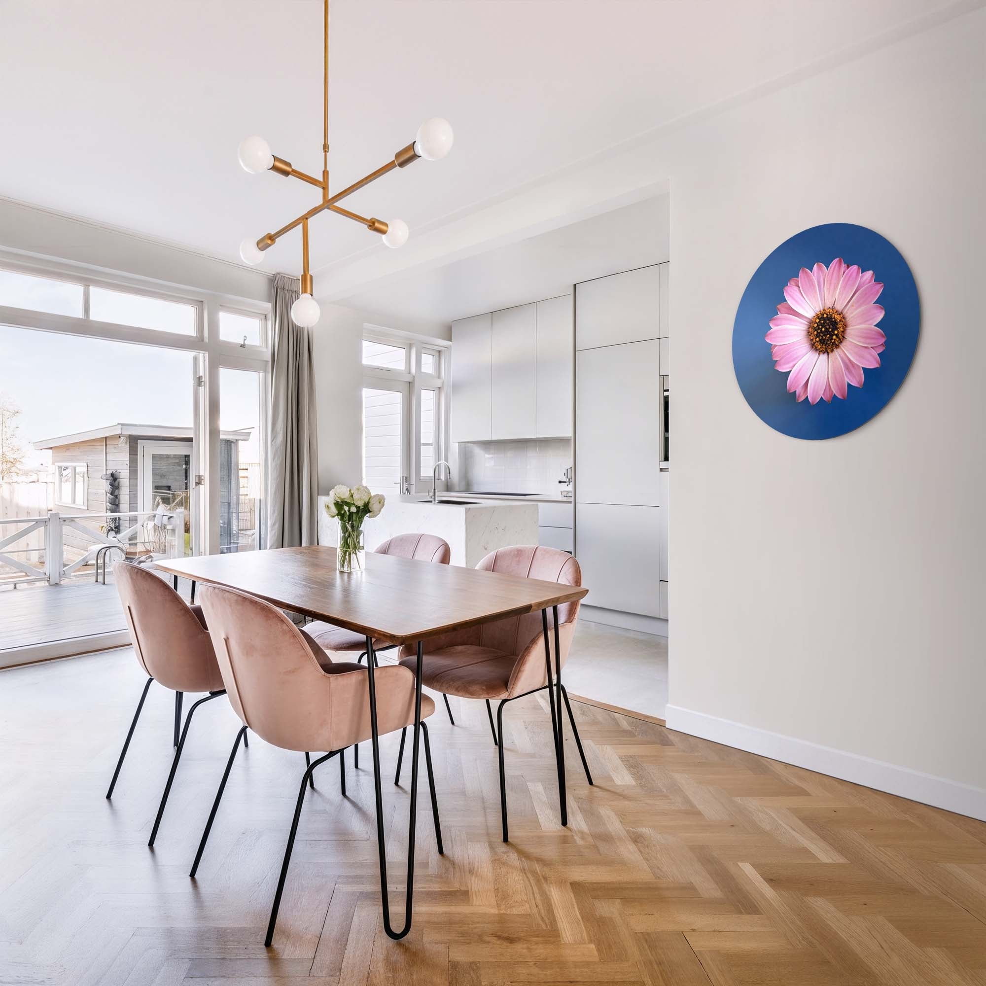 Pastel Margriet – Muurcirkel