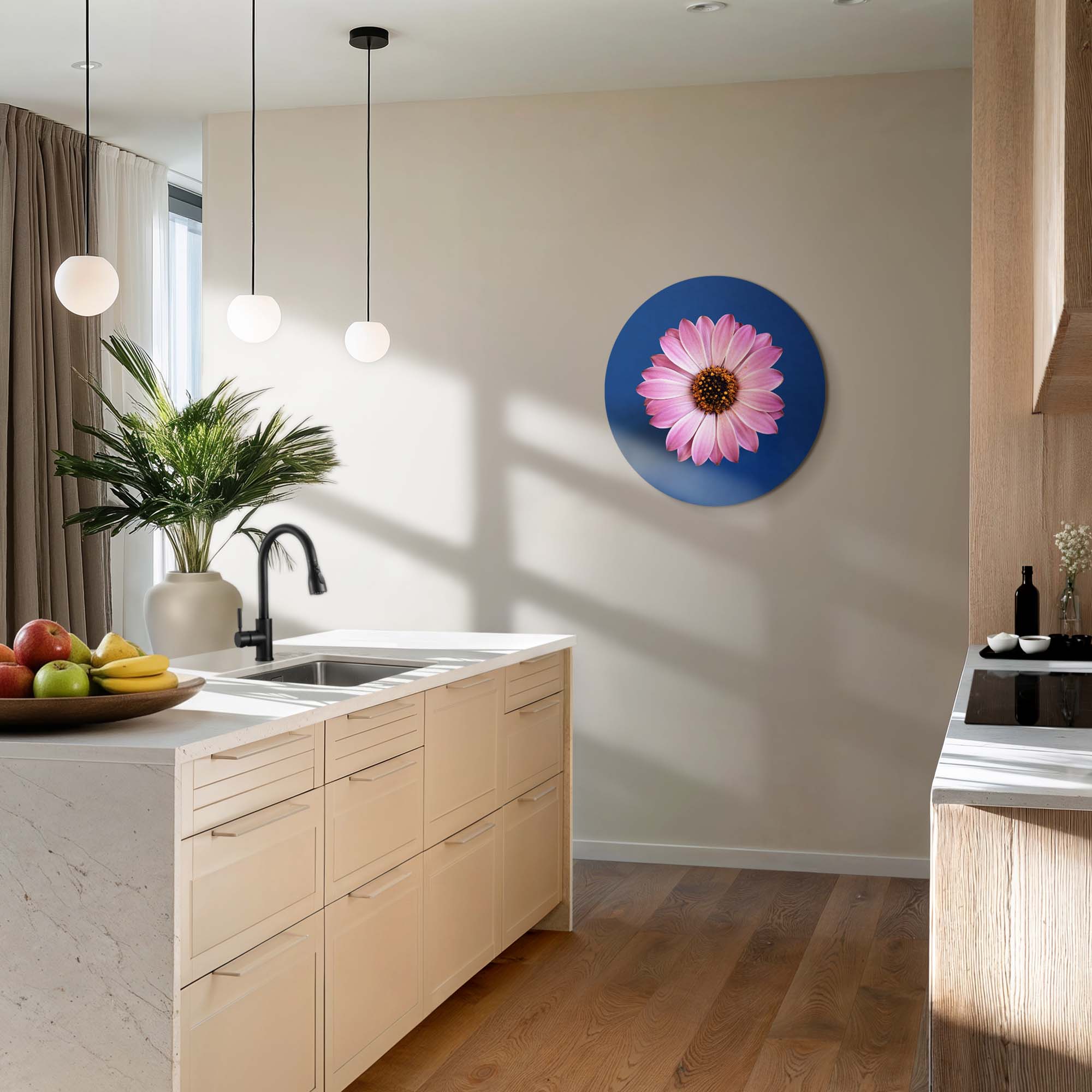 Pastel Margriet – Muurcirkel