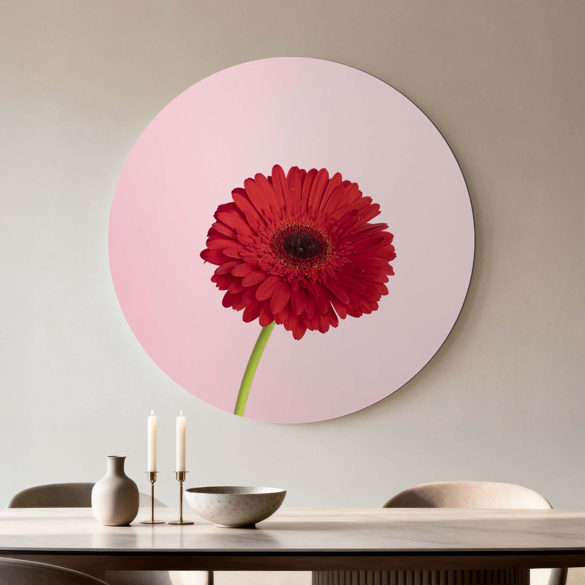 Rode Gerbera – Muurcirkel