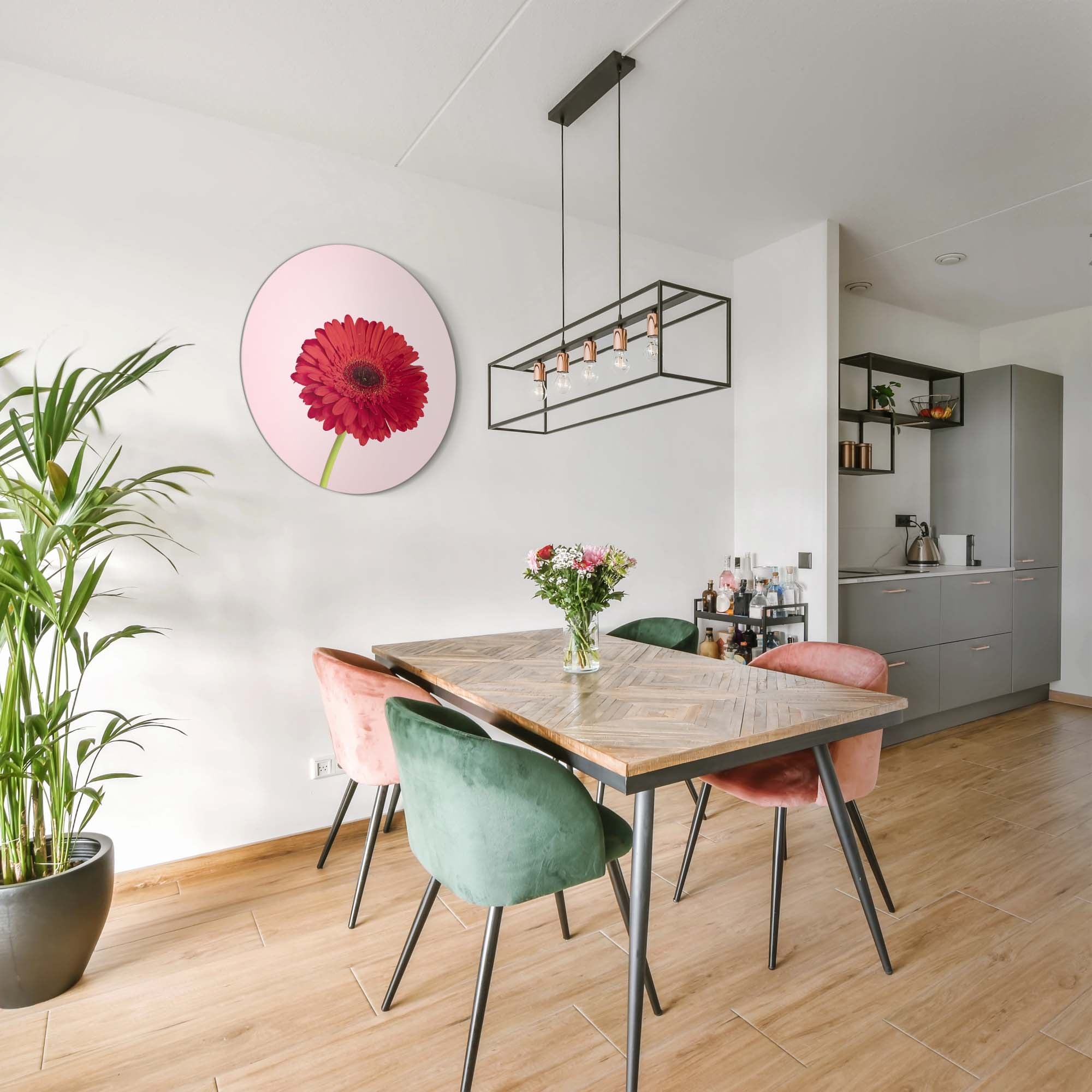 Rode Gerbera – Muurcirkel