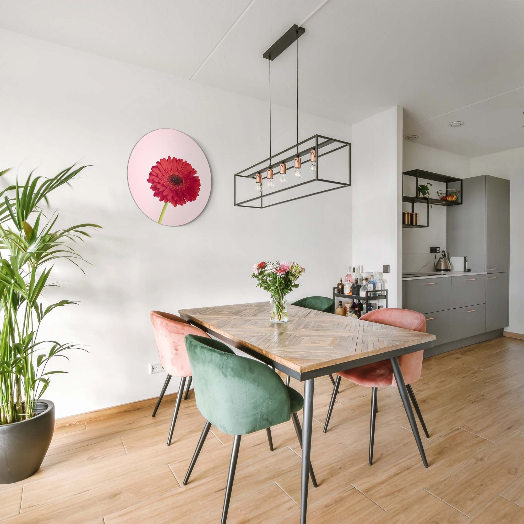 Rode Gerbera – Muurcirkel