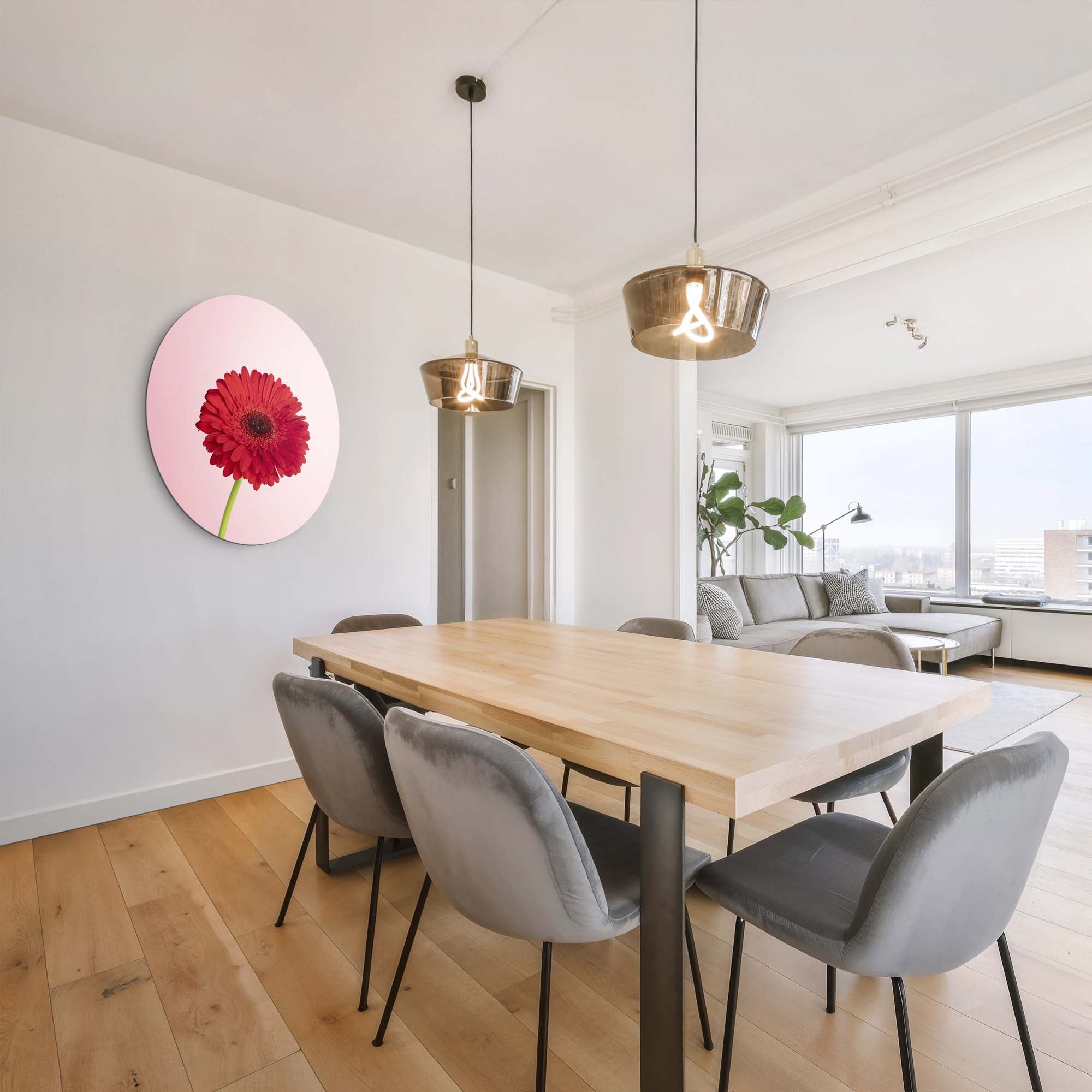 Rode Gerbera – Muurcirkel