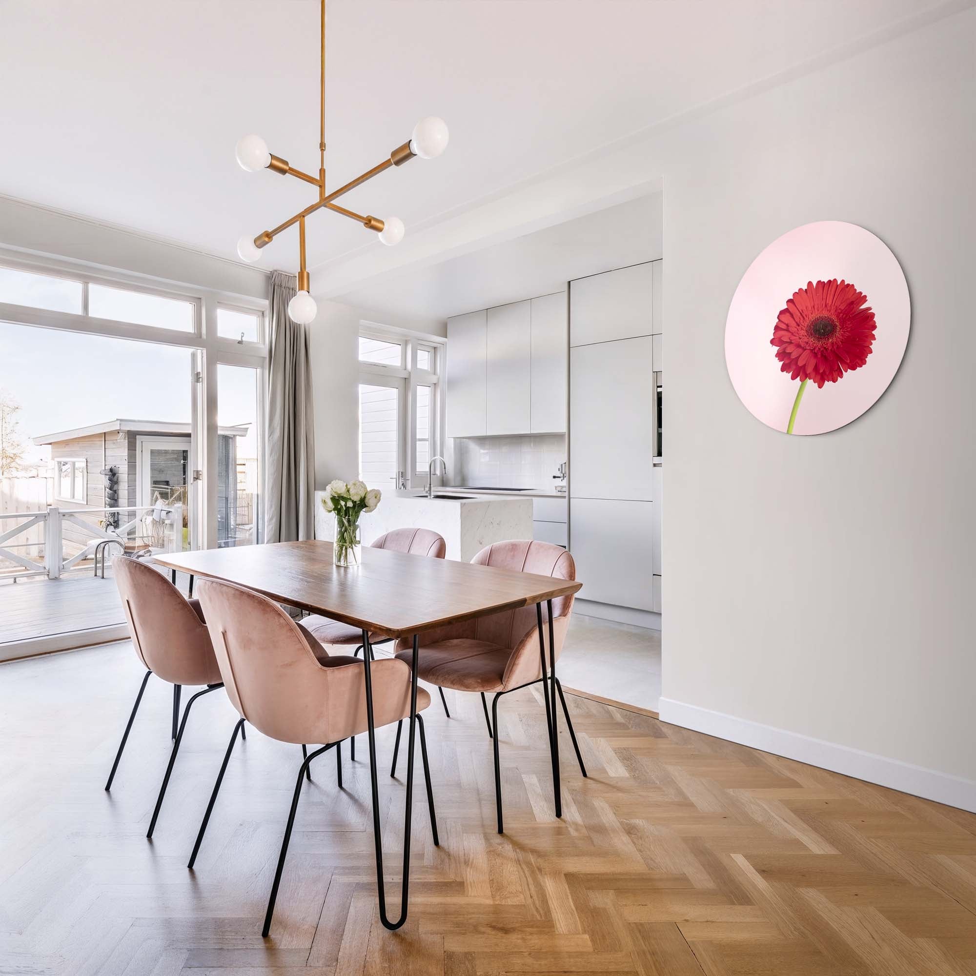 Rode Gerbera – Muurcirkel