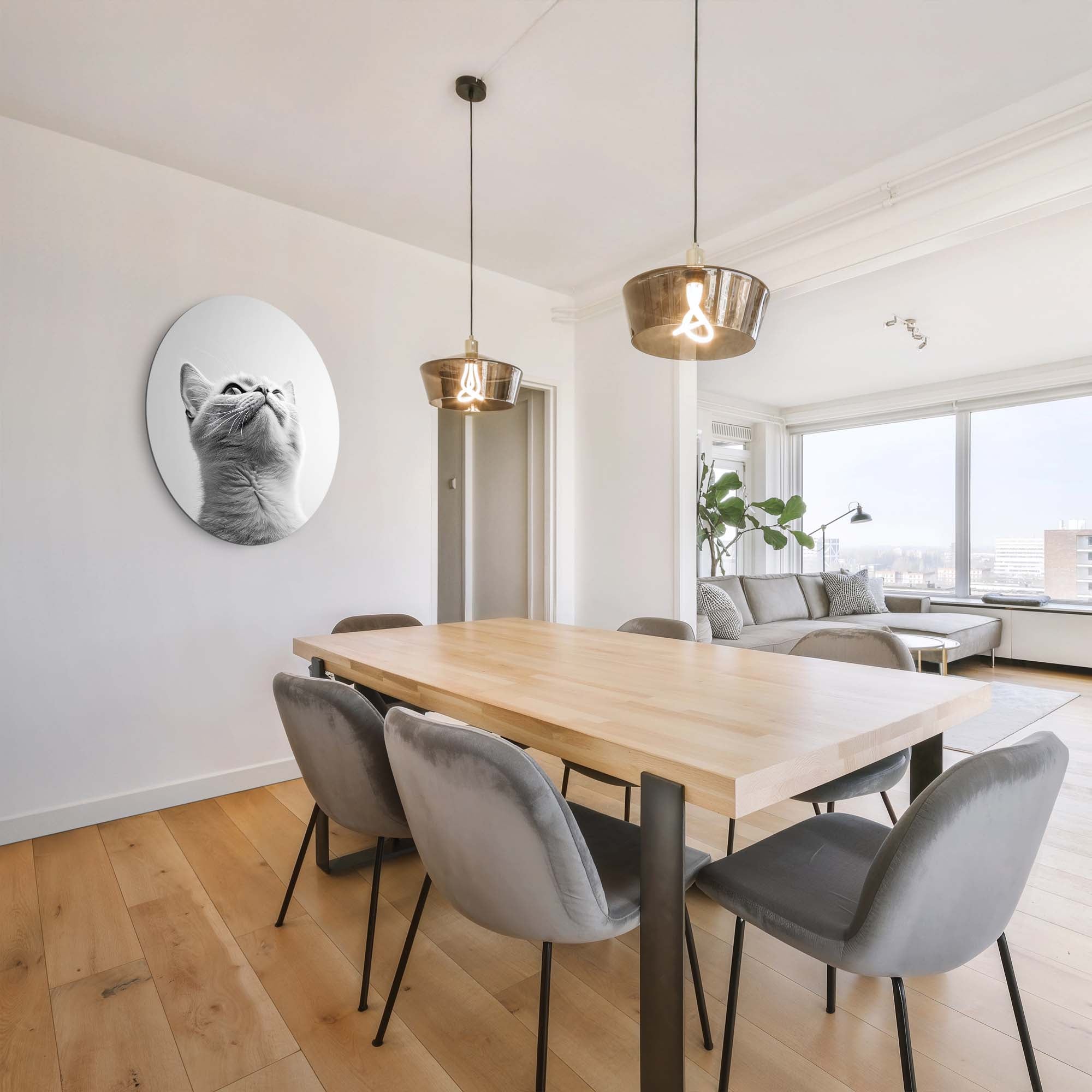 Silver Whisker – Muurcirkel