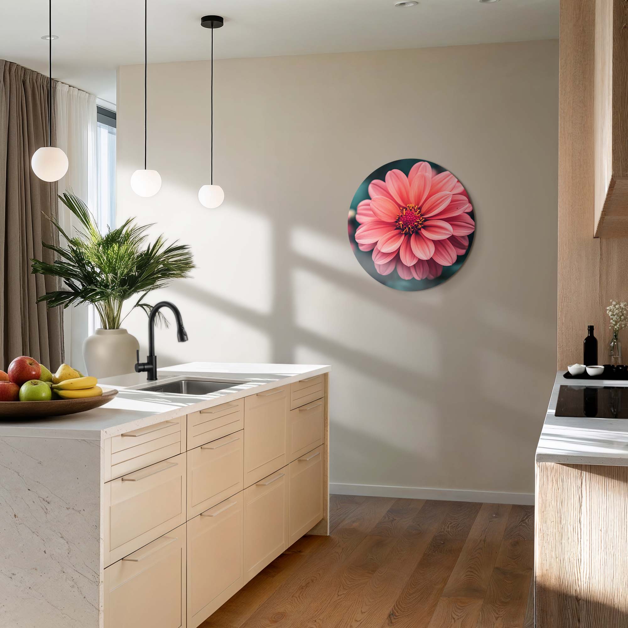 Sunset Dahlia – Muurcirkel