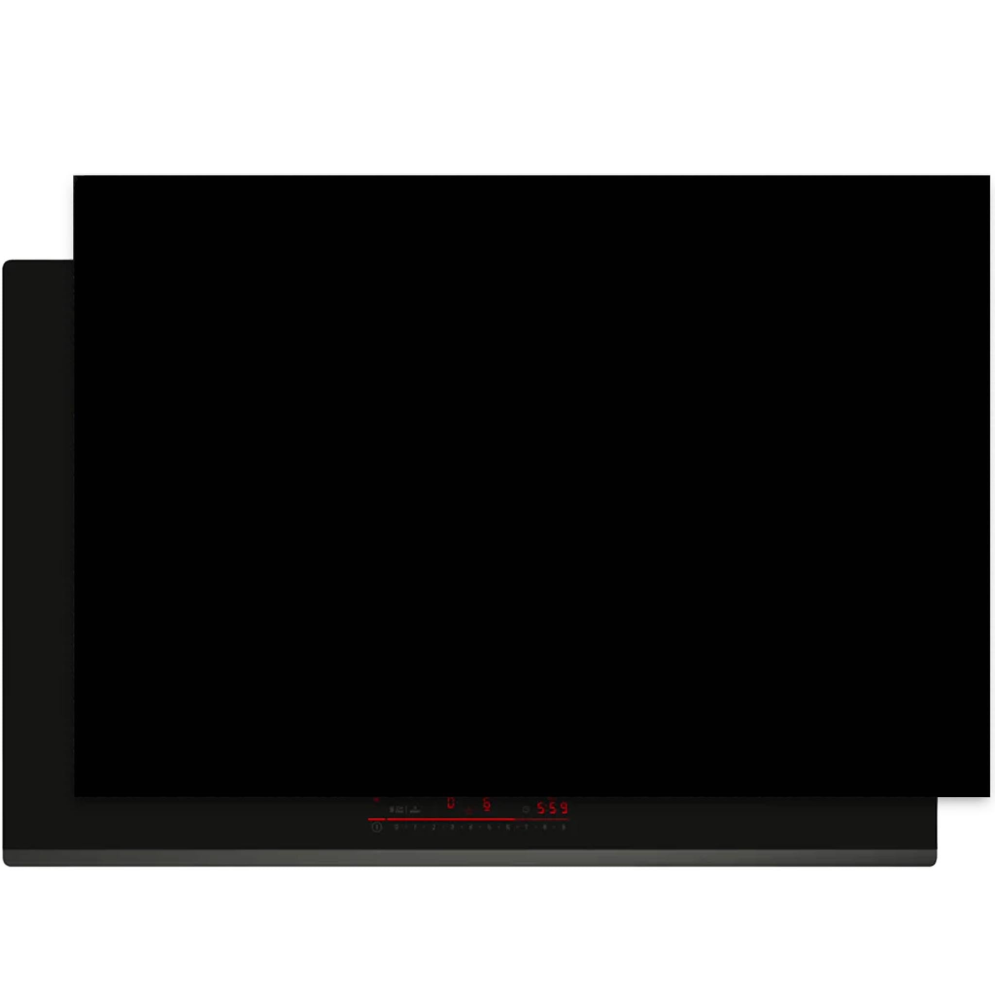 Pure Black inductiebeschermer met strak zwart design bovenaanzicht