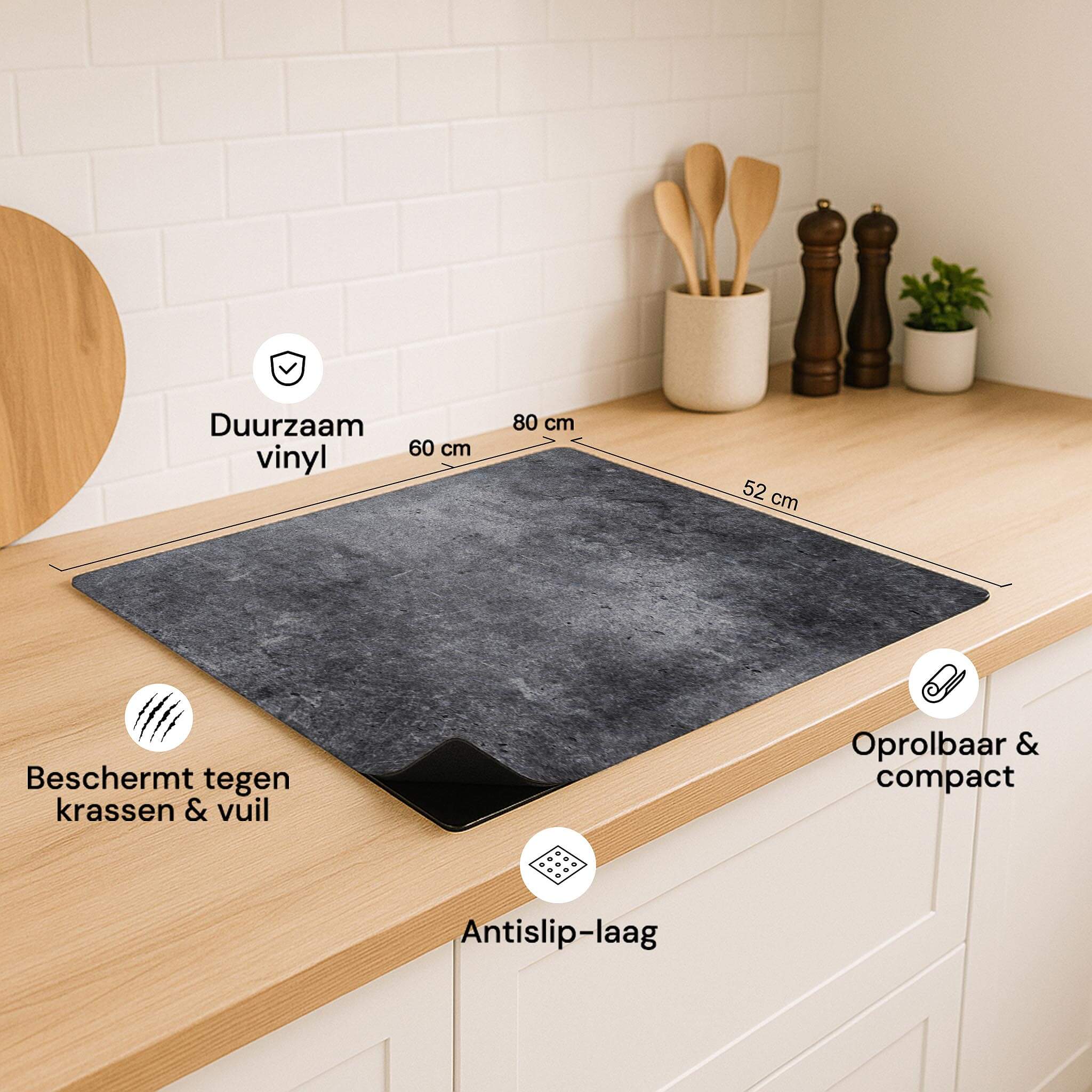 Inductiebeschermer met afmetingen en eigenschappen in beton design