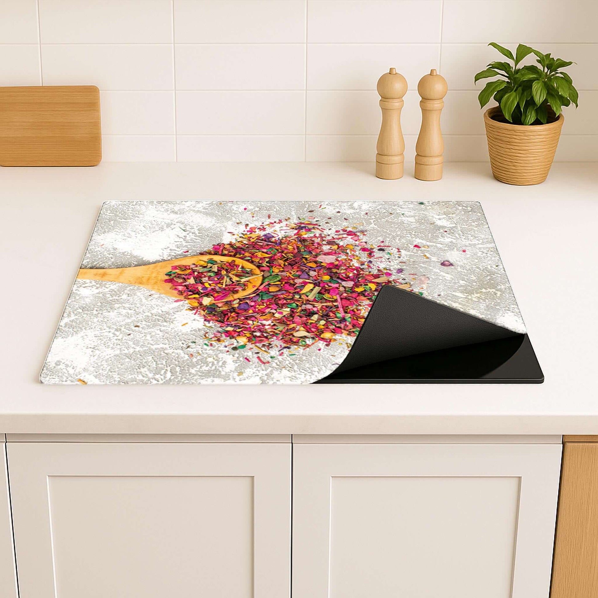 Spice Delight inductiebeschermer als decoratieve en beschermende keukenaccessoire