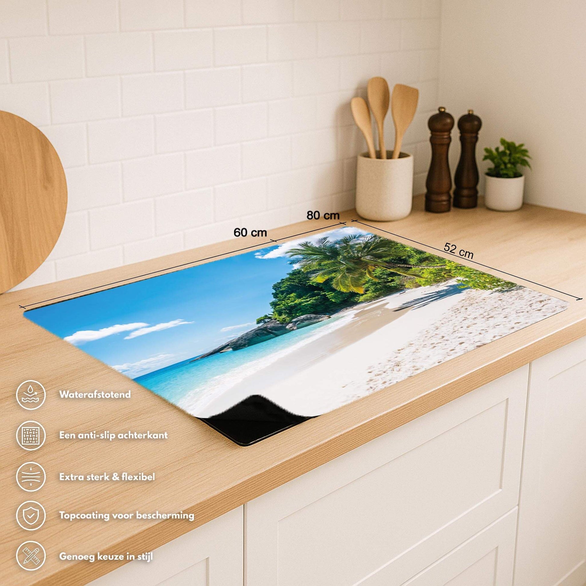 Afmetingen en voordelen Tropical Escape inductiebeschermer