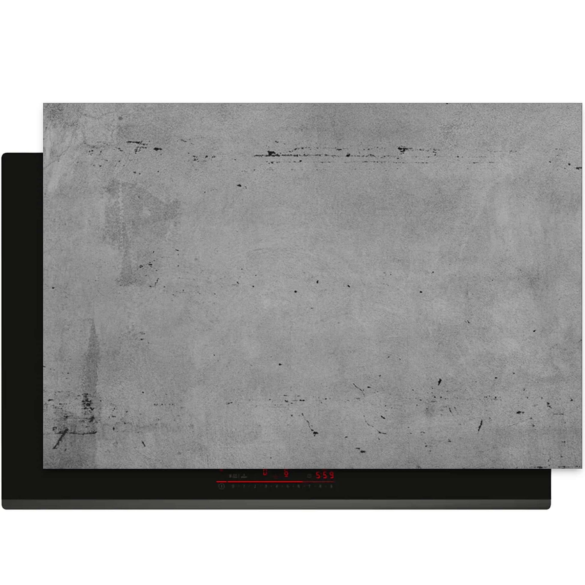 Inductiebeschermer Urban Slate met betonlook design in grijstinten.
