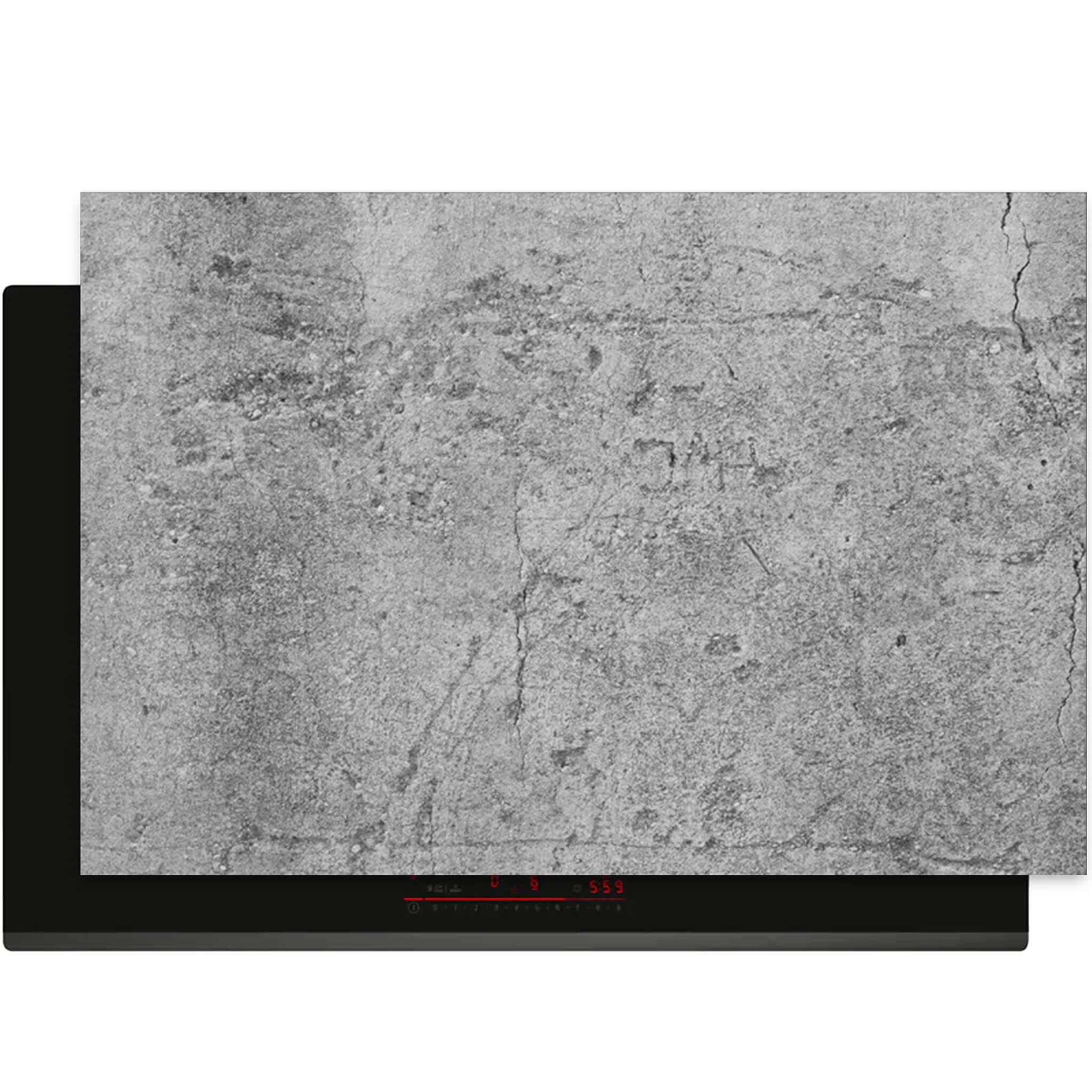 Bovenaanzicht van de Urban Stone inductiebeschermer met stijlvolle betonlook