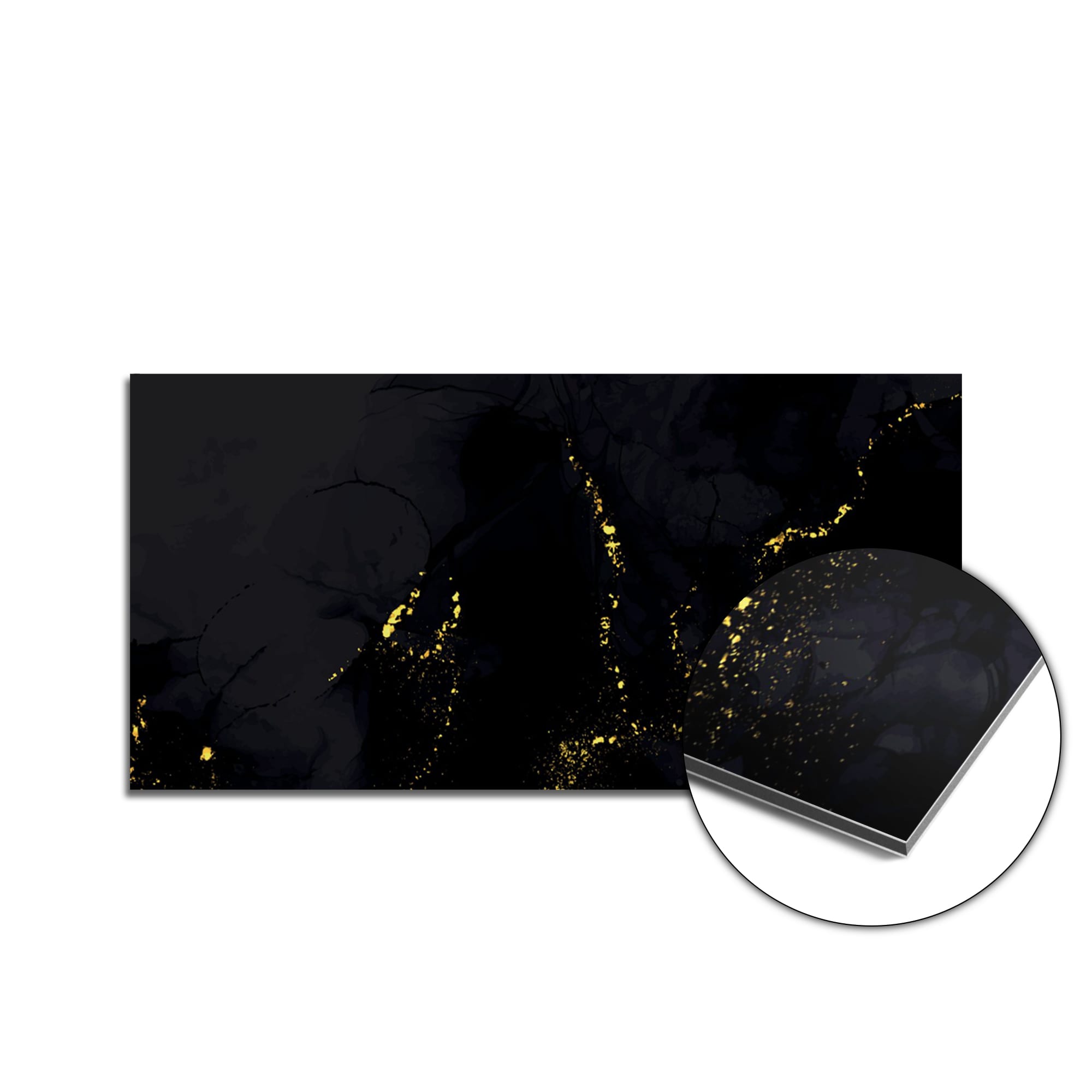 Gilded Marble (SP) spatscherm product 100x50 cm — KitchenArt
